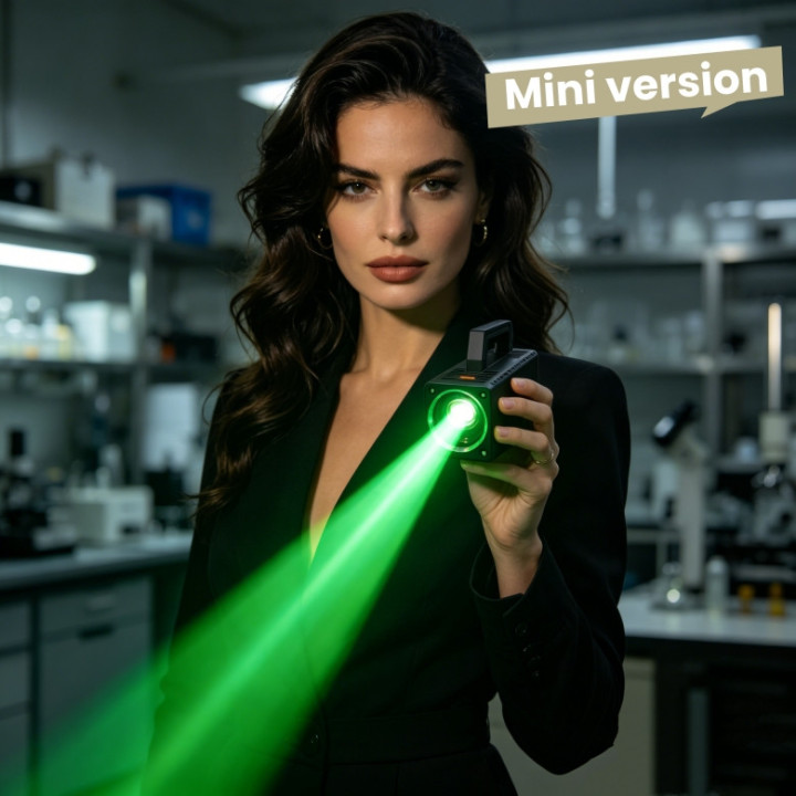 Handled Long-range Green Laser for Bird Deterrence and Remote Patrol