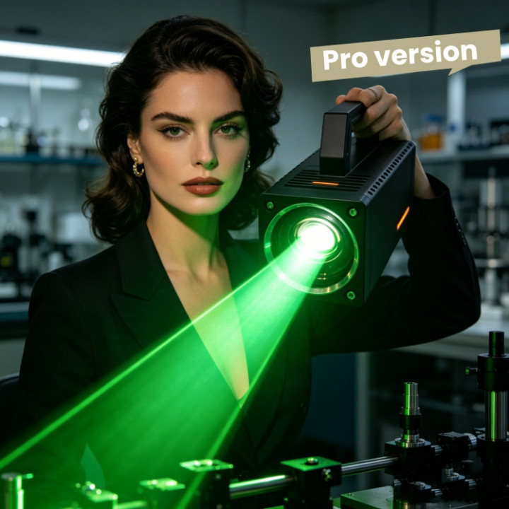 Handled Long-range Green Laser for Bird Deterrence and Remote Patrol