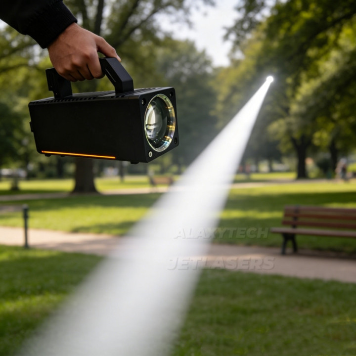 Ultra-Long Range White Laser Illuminator, Rugged for Outdoor Surveillance & Industrial Applications