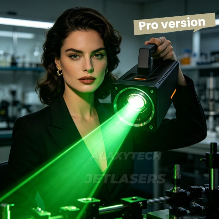 Handled Long-range Green Laser for Bird Deterrence and Remote Patrol