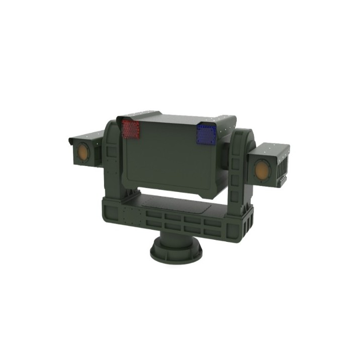 The Vehicle-Mounted Acoustic & Optical Deterrent System's integration of acoustic and optical deterrents