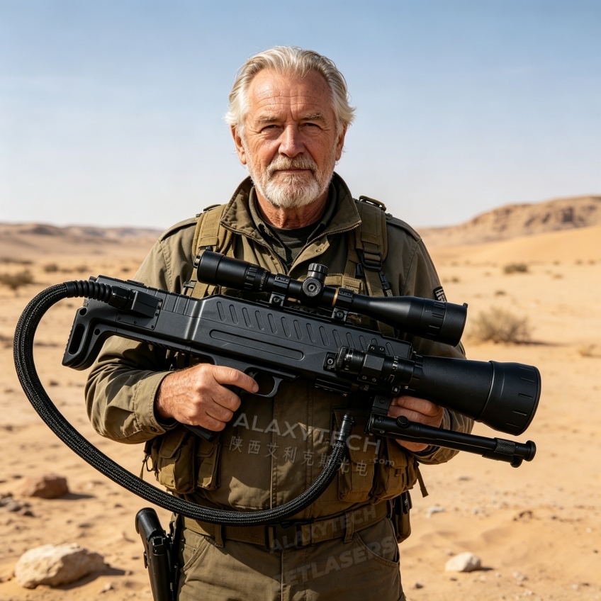 EOD Laser System, UXO Laser Disposal, Remote Bomb Ignition, Non-Contact Explosive Destruction, Laser Demining